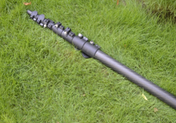 Black Carbon Fiber Telescopic Pole